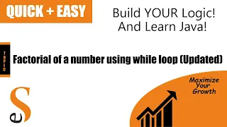 Java Factorial of a number using while loop New
