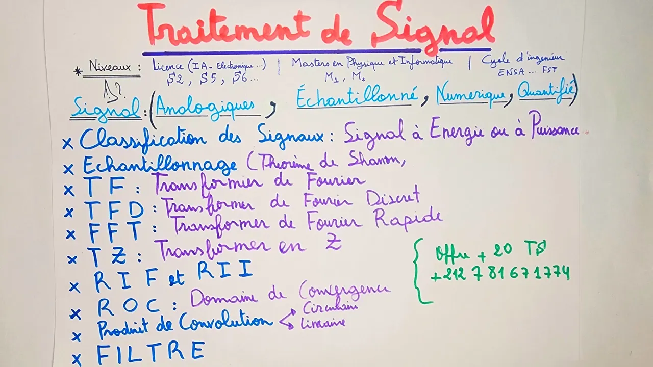 TRAITEMENT DE SIGNAL