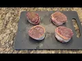 Review of the Omaha Steaks Deluxe Gift Package Filet Mignons Burgers Franks Potatoes Tartlets