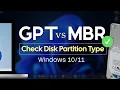 How to Check Disk Type MBR or GPT on Windows
