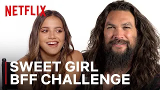 jason momoa and isabela merced play the bff challenge sweet girl geekedweek