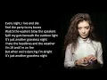 Lorde - Perfect Places (Lyric Video)