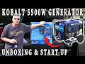 Unboxing Start Up of Kobalt 5500 Dual Fuel Generator