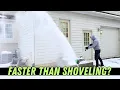 Cordless Snow Shovel Test - Faster Than a Regular Shovel SONTHIOW