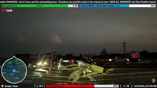 Tornado Damaging Winds Impact Temple TX 24 - Live Storm Chase Archive