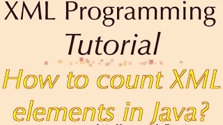 How to count XML elements in Java