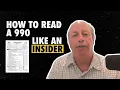 How to Read a 990 like an Insider