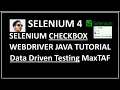 Selenium Webdriver Selenium - Select Checkbox in Selenium Data Driven Testing in Selenium Java