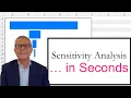Sensitivity Analysis in Excel in Seconds