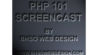 PHP 101 Screencast GET POST Super Globals