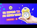 12 hours vs 24 hours time