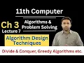Algorithm Design Techniques 11th Computer Chapter 3 Algorithms and Problem Solving Qais Ali Khan