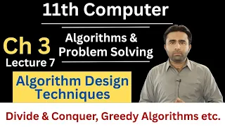 Algorithm Design Techniques 11th Computer Chapter 3 Algorithms and Problem Solving Qais Ali Khan