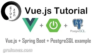 Spring Boot Vue js example Spring Data JPA REST PostgreSQL CRUD Demo