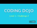 Coding Dojo - Level 1 Challenge 2 TAGLISH