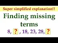 Finding Missing Terms in a Sequence