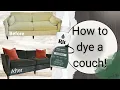 Can you really dye a couch Here s what I learned Rit Fabric Dye Painting Faded Sofa