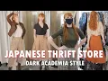 Japanese thrift store making Dark Academia looks