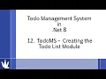 12 TodoMS - Creating Todo List Module