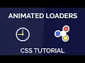 CSS Animated Loaders Fidget Spinner Loader and Clock Loader