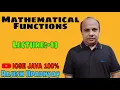Lecture -13 Mathematical Functions in JAVA ICSE JAVA