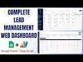 Free AI CRM in Google Sheets Full Lead Management System with Apps Script E39