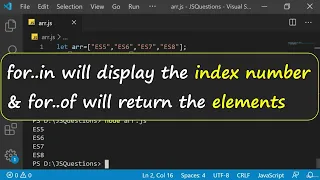 Understanding Arrays Traversing Through Arrays in JavaScript