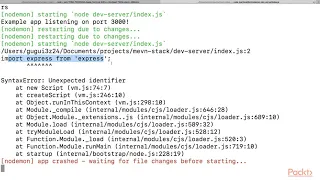 Isomorphic JavaScript with MEVN Stack Create Server with Express js packtpub com