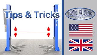 Cable tension adjustment on a 2 post lift from TWIN BUSCH - Tips Tricks