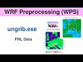 WRF preprocessing WPS ungrib FNL data