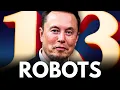 Elon Musk posted 13 times on X today