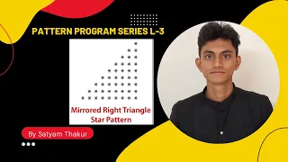 Mirrored Right Triangle Star Pattern Patter Program Series L-3