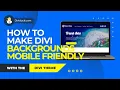 How to Make Divi Backgrounds Mobile Friendly