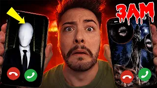 DO NOT FACETIME SIREN HEAD AND SLENDER MAN AT THE SAME TIME AT 3 AM!! (SCARY)