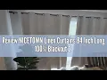 Review NICETOWN Linen Curtains 84 Inch Long 100 Blackout 2 Panels Natural Thick Farmhouse Living Ro