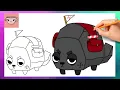 How To Draw Coal from Dandy s World Easy Drawing Tutorial