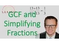 Using Greatest Common Factor to Simplify Fractions