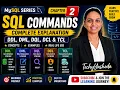 Chapter 2 Part 1 SQL Commands DDL DML DQL DCL TCL Complete SQL Tutorial for Beginners