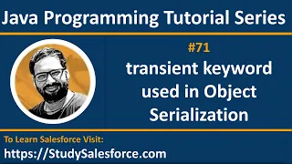 71 Java How to use transient keyword in object serialization in java by Sanjay Gupta