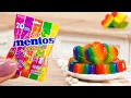 Amazing Rainbow Jelly Satisfying Miniature Fruit Heart Jelly Colorful Jelly Dessert