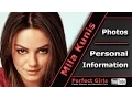 Mila Kunis Milena Markovna Kunis - Photos and Personal Information Perfect Girls