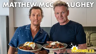Gordon Ramsay Teaches Matthew McConaughey How To Make The Ultimate Steak Eggs 