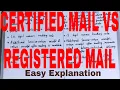 Certified Mail vs Registered Mail Difference between certified and registered mail
