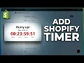 How to Add Countdown Timer to Shopify Product Page FREE EASY