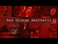Red Grunge Aesthetic Background