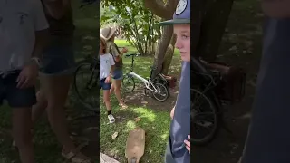 Skating thru Panama City and grabbing a snack! #family #sailing #panama #viral