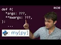typing args and kwargs