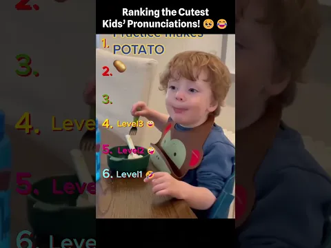 Ranking the Cutest Kids’ Pronunciations! 🥹😂 #usa