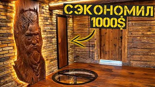 Как сделать уникальную дверь дешево и быстро своими руками? Хутор в лесу