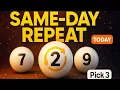 Same-Day Repeat Numbers Pick 3 Lottery